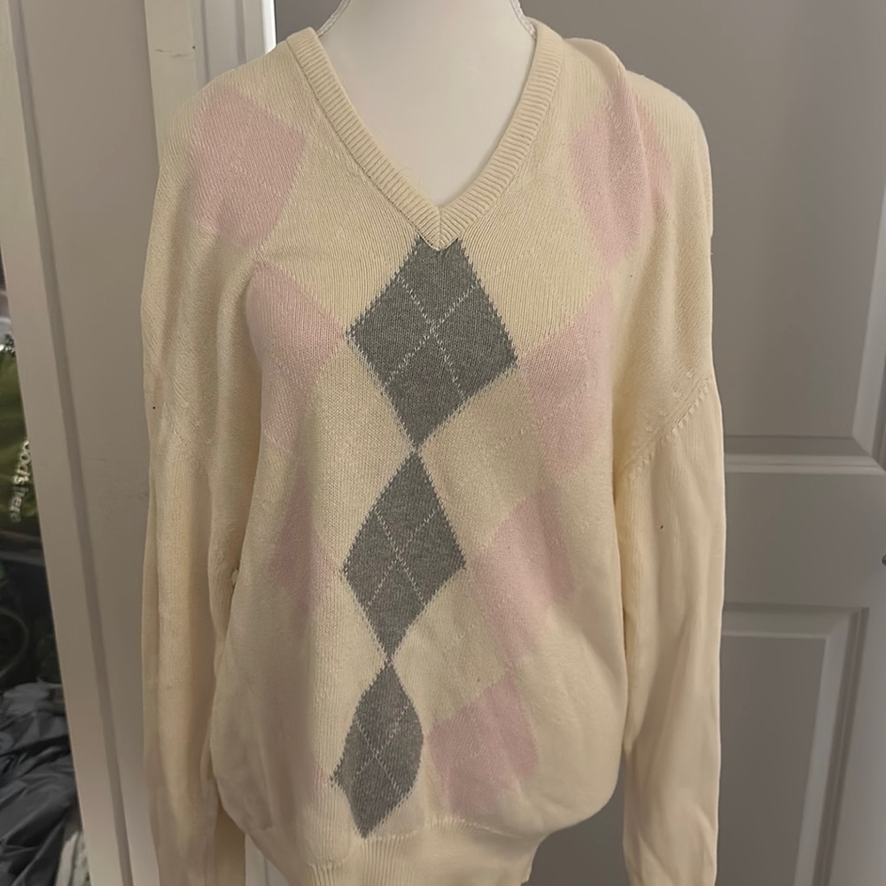 Vintage Men’s Argyle Sweater